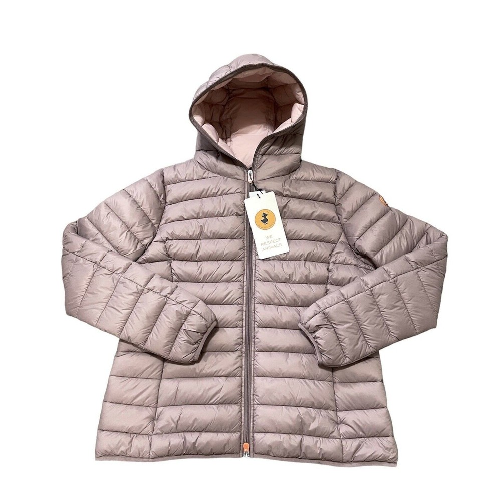 Save The Duck Giga 15 Daisy Hooded Puffer Jacket Hood - Women’s Size 1X Pink
